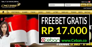 CMD398 – Freebet Gratis Tanpa Deposit Rp 17.000