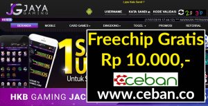 JayaGaming – Freechip Tanpa Deposit Rp 10.000