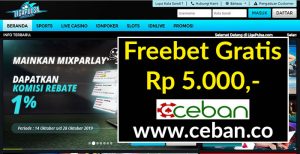 LigaPulsa – Freebet Gratis Tanpa Deposit Rp 5.000