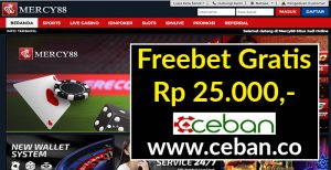 Mercy88 – Freebet Gratis Tanpa Deposit Rp 25.000