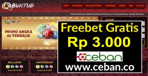 BuntuD – Freebet Togel Tanpa Deposit Rp 3.000