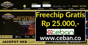 INDOLASVEGAS – FREEBET GRATIS TANPA DEPOSIT RP 25.000