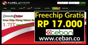 PamelaPoker – Freechip Gratis Tanpa Deposit Rp 17.000