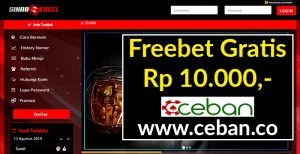 SinarTogel – Freebet Gratis Tanpa Deposit Rp 10.000