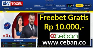 SkyTogel – Freebet Gratis Rp 10.000 Tanpa Deposit