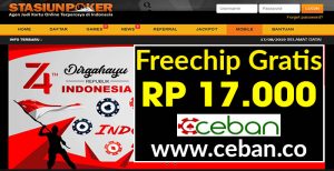 StasiunPoker – Freechip Gratis Tanpa Deposit Rp 17.000