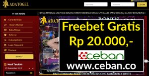 AdaTogel – Freebet Togel Tanpa Deposit Rp 20.000