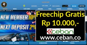 MbahCasino – Freechip Gratis Tanpa Deposit Rp 10.000