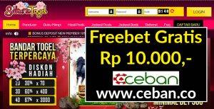 SakuraTogel – Freebet Gratis Tanpa Deposit Rp 10.000