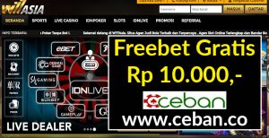 W77Asia – Freebet Gratis Tanpa Deposit Rp 10.000