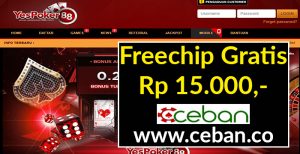 YesPoker88 – Freechip Gratis Tanpa Deposit Rp 15.000