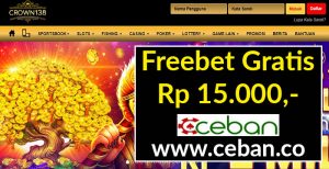 Crown138 – Freebet Gratis SLOT Tanpa Deposit Rp 15.000