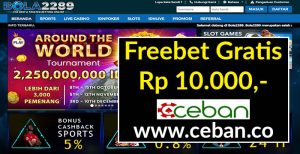 Bola2289 – Freebet Gratis Tanpa Deposit Rp 10.000