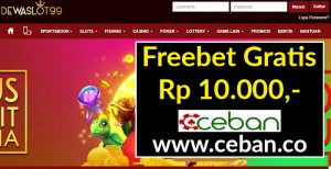 DewaSlot99 – Freebet Gratis Tanpa Deposit Rp 10.000