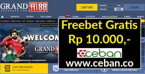 GrandM88 – Freebet Gratis Tanpa Deposit Rp 10.000