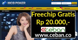 MCBPoker – Freechip Gratis Tanpa Deposit Rp 20.000