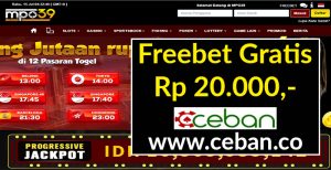 MPO39 – FREEBET GRATIS TANPA DEPOSIT RP 20.000