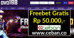 Ovo188 – Freebet Gratis Tanpa Deposit Rp 50.000