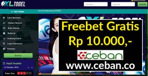 XLTogel – Freebet Togel Tanpa Deposit Rp 10.000