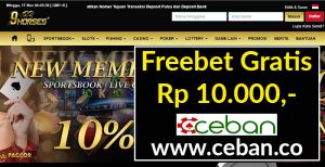 9Horses – Freebet Gratis Tanpa Deposit Rp 10.000