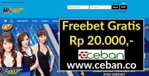 MPO007 – Freebet Gratis Tanpa Deposit Rp 20.000