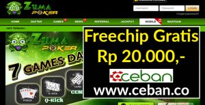 ZumaPoker – Freechip Gratis Tanpa Deposit Rp 20.000