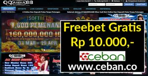 QQARENA88 – FREEBET GRATIS TANPA DEPOSIT RP 10.000