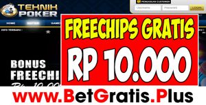 TeknikPoker – Freechip Tanpa Deposit Rp 10.000