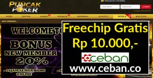 PUNCAKPOKER – FREECHIP GRATIS TANPA DEPOSIT RP 10.000