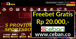 HBO365 – FREEBET GRATIS TANPA DEPOSIT RP 20.000