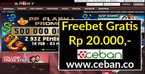 MDNSPORT – FREEBET GRATIS TANPA DEPOSIT RP 20.000