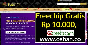 5CARDPOKER – FREECHIP GRATIS TANPA DEPOSIT RP 10.000