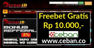 LUNAS4D – FREEBET GRATIS CLAIM GRATIS HINGGA RP 50.000