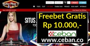 LUCKYPLAY77 – FREEBET GRATIS TANPA DEPOSIT RP 10.000