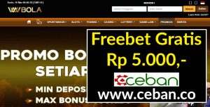 WWBOLA – FREEBET GRATIS TANPA DEPOSIT RP 5.000