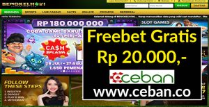 BENGKELHOKI – FREEBET GRATIS TANPA DEPOSIT RP 20.000