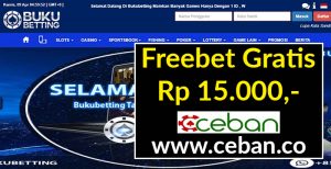 BUKUBETTING – FREEBET GRATIS TANPA DEPOSIT RP 10.000