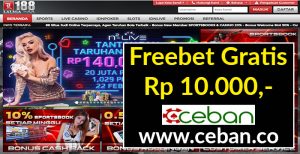 LALIGA188 – FREEBET GRATIS TANPA DEPOSIT RP 10.000