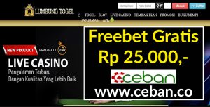 LUMBUNGTOGEL – FREEBET GRATIS TANPA DEPOSIT RP 10.000