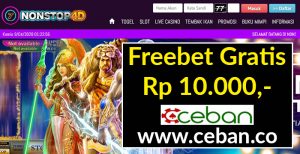 NONSTOP4D – FREEBET SLOT TANPA DEPOSIT RP 10.000