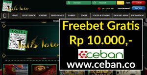 TULISTOTO – FREEBET GRATIS TANPA DEPOSIT RP 10.000