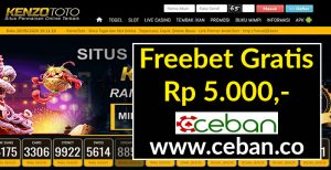 KENZOTOTO – FREEBET GRATIS TANPA DEPOSIT RP 5.000