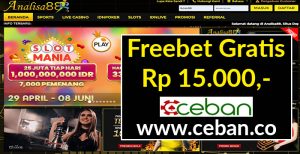 ANALISA88 – FREEBET GRATIS TANPA DEPOSIT RP 15.000