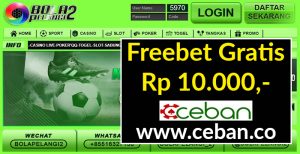 BOLAPELANGI2 – FREEBET GRATIS TERBARU RP 10.000