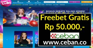 HAPPYLUKE – FREEBET GRATIS RP 50.000 + FREE SPIN SLOT 50 X