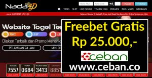 NADA4D – FREEBET GRATIS TANPA DEPOSIT RP 25.000