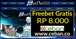 BETON888 – FREEBET GRATIS TANPA DEPOSIT RP 8.000