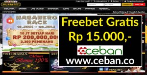 MUARABET – FREEBET GRATIS TANPA DEPOSIT RP 15.000