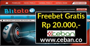 BLITOTO – FREEBET GRATIS TANPA DEPOSIT RP 20.000