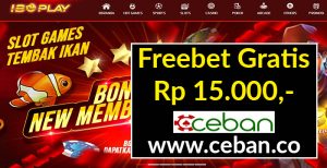 IBOPLAY – FREEBET GRATIS TANPA DEPOSIT RP 15.000